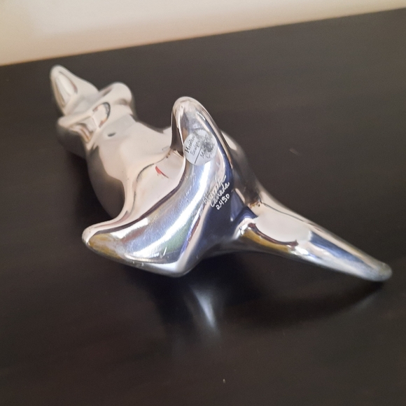 Vintage Hoselton Polished Aluminum Sculpture Kangaroo RARE - Picture 9 of 10